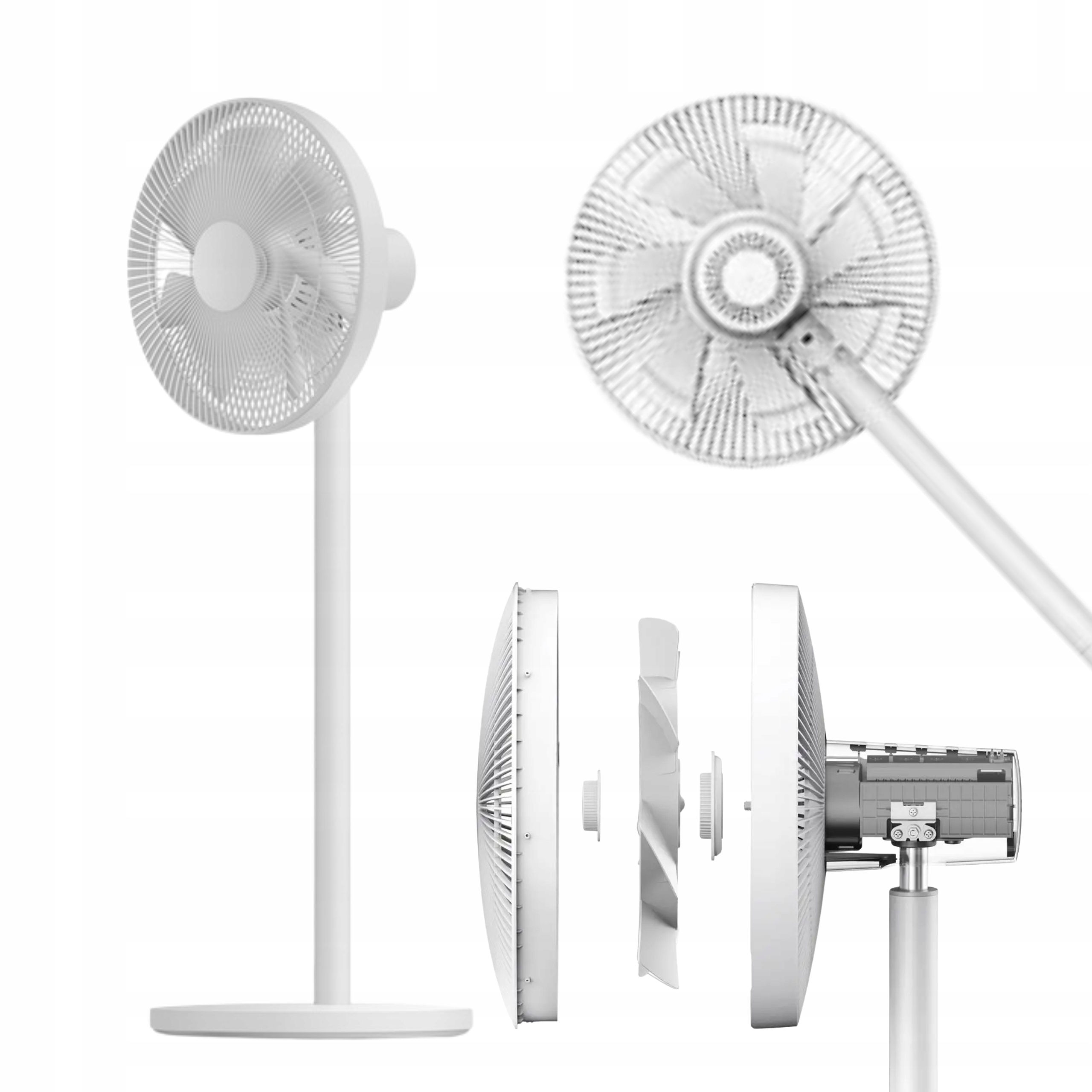 Wentylator Xiaomi Standing Fan Biały Smart Wi-Fi Biegi 100 cm