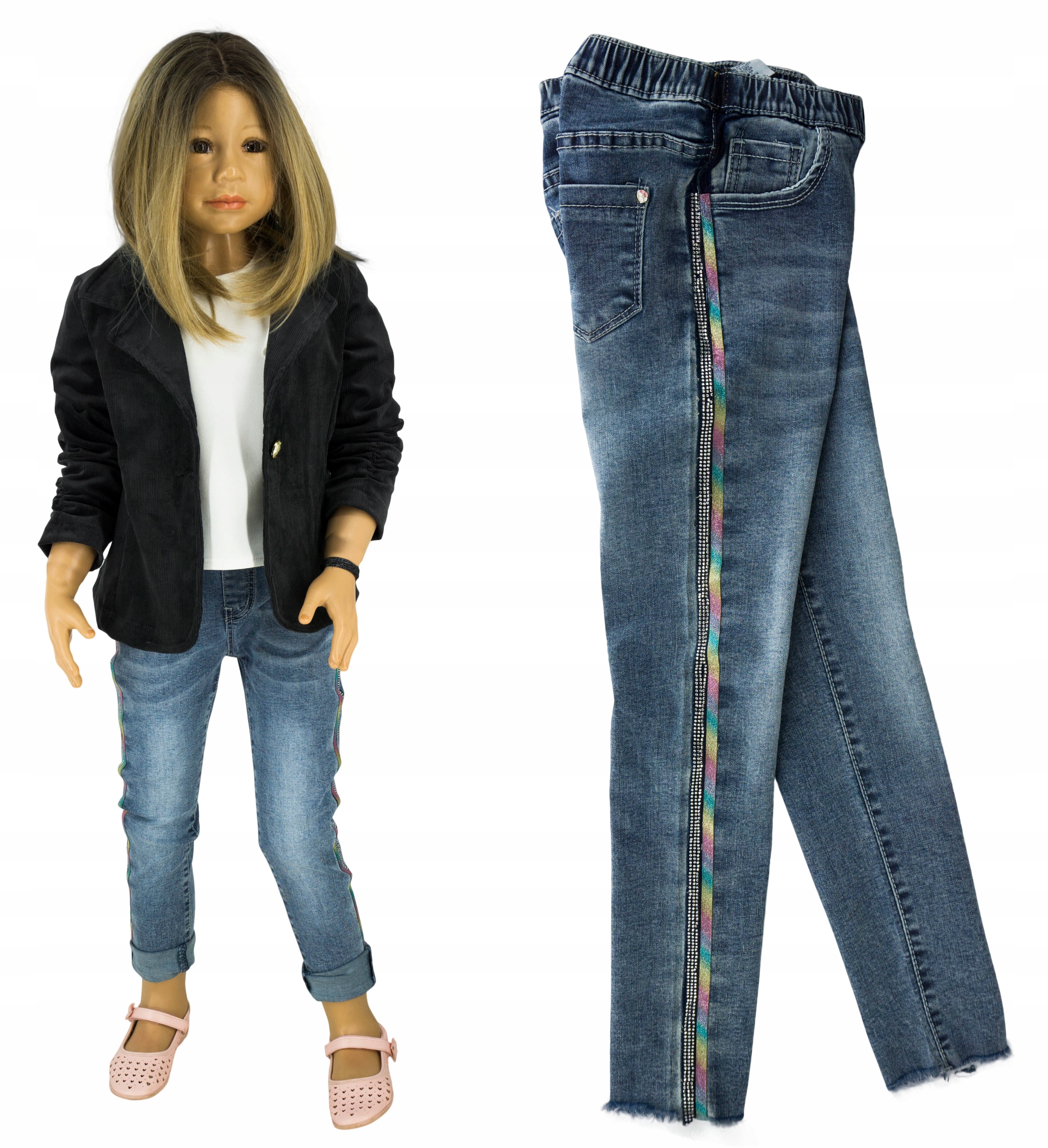 

Z650 Spodnie jeans gumka lycra 122/128