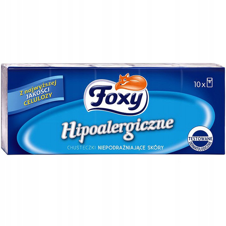 

Foxy chusteczki Hipoalergiczne 10x9szt