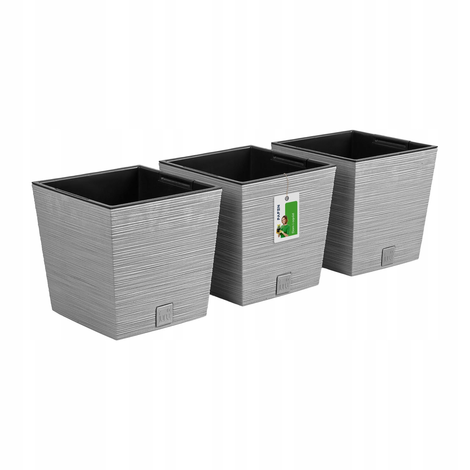 

3X Doniczka na kwiaty Donica Furu Low DFS300 Beton