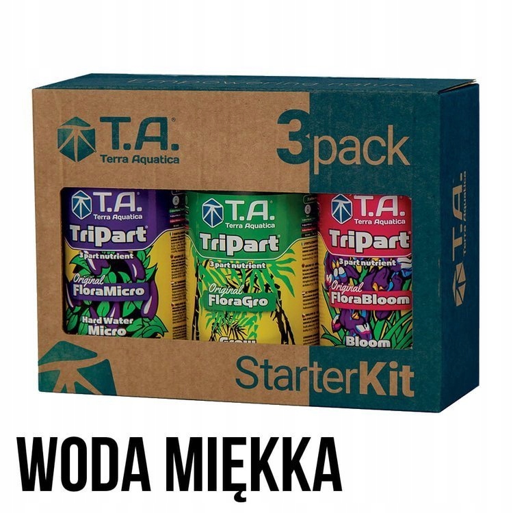 

Zestaw nawożów Ghe Tripack Flora Softwater TriPart