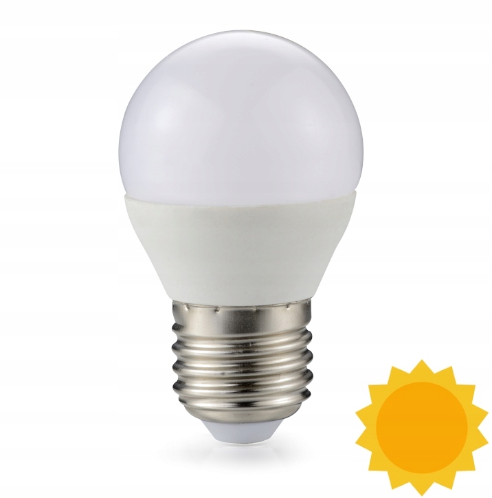 

Żarówka G45 Led 5W E27 Barwa Biała Ciepła 2700K
