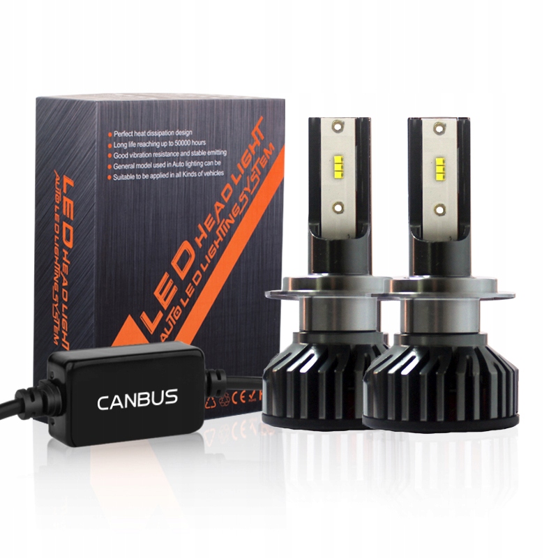 

Żarówki Mini Led H7 Mocne 20000LM Canbus 6000K