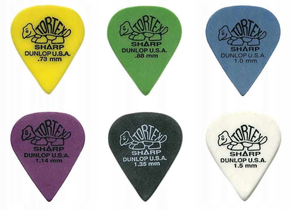ギター DUNLOP TREMOLO Dunlop Tortex Sharp kostka gitarowa do gitary 1.5 6873270902