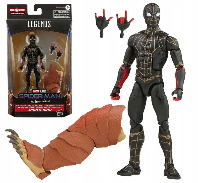 Marvel Legends Spider-Man Černo-zlatá Figurka 15 CM No Way Home Hračka