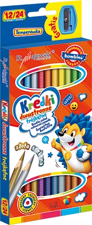 

Kredki Trójkątne Dwustronne 12/24 Bambino