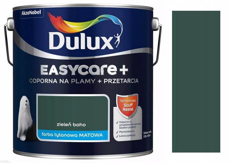 

Dulux Farba Easycare Plus Zieleń Boho 2.5L