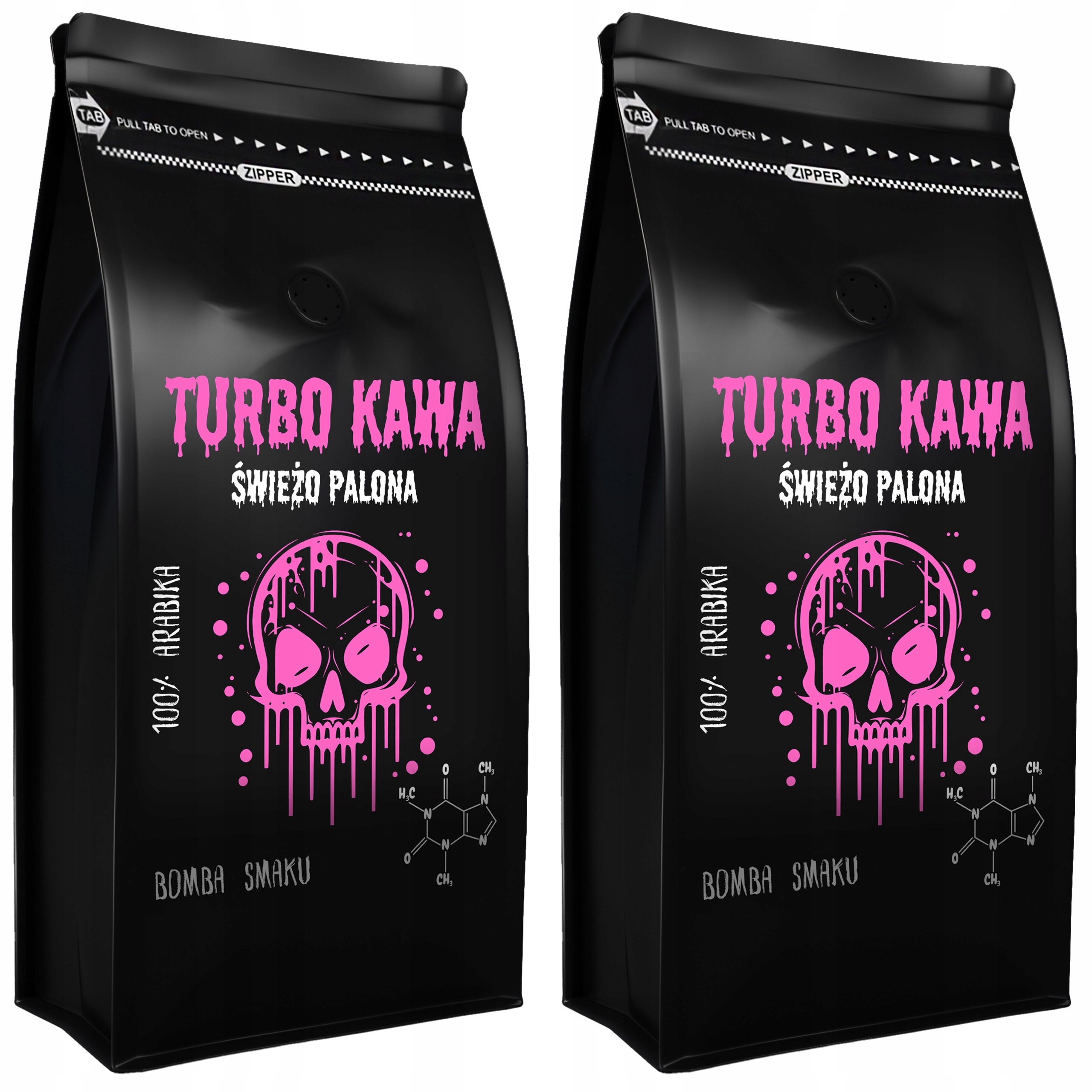 Levně Turbo Káva zrnková do kávovaru 2x1kg 100% Arabica Bomba Příchuť