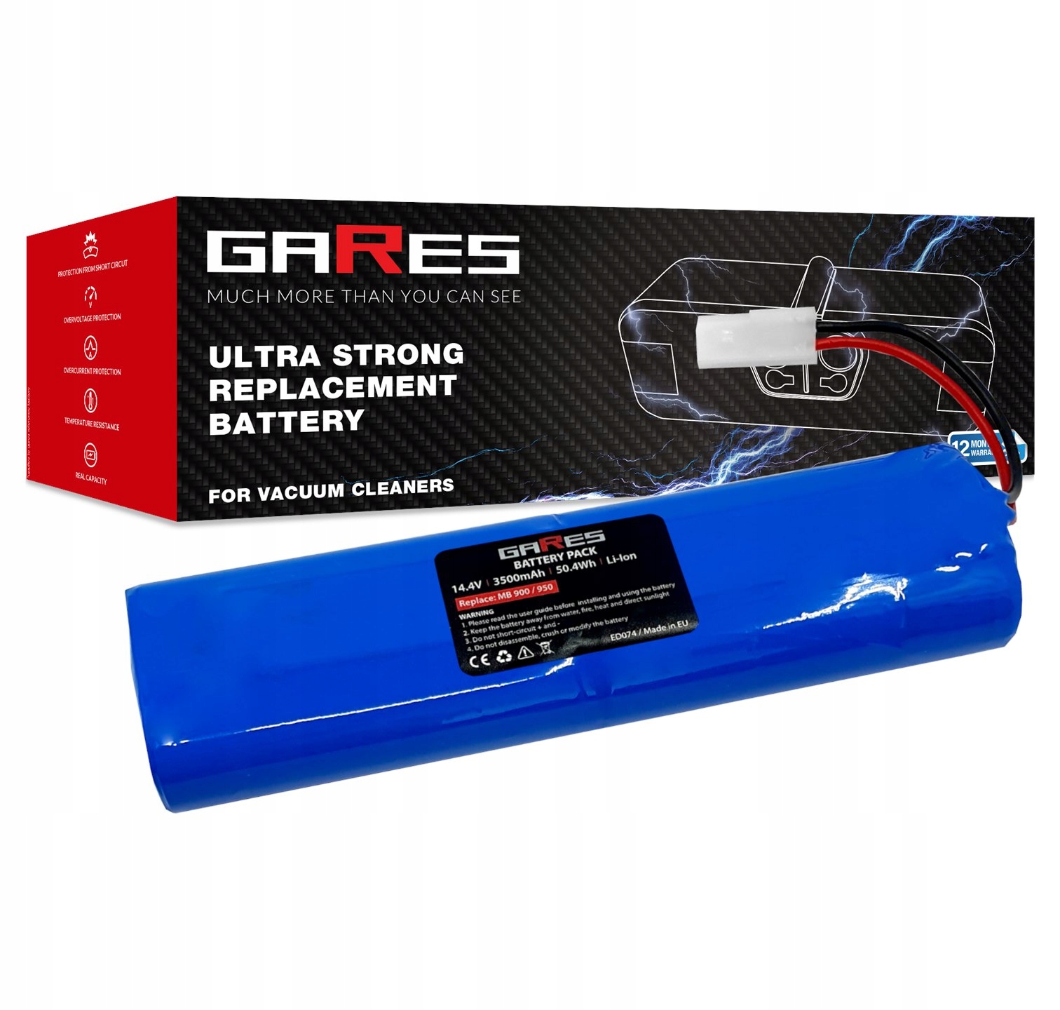 Baterie Akumulátor pro Moneual Mbot 900 14,4V 3,5Ah