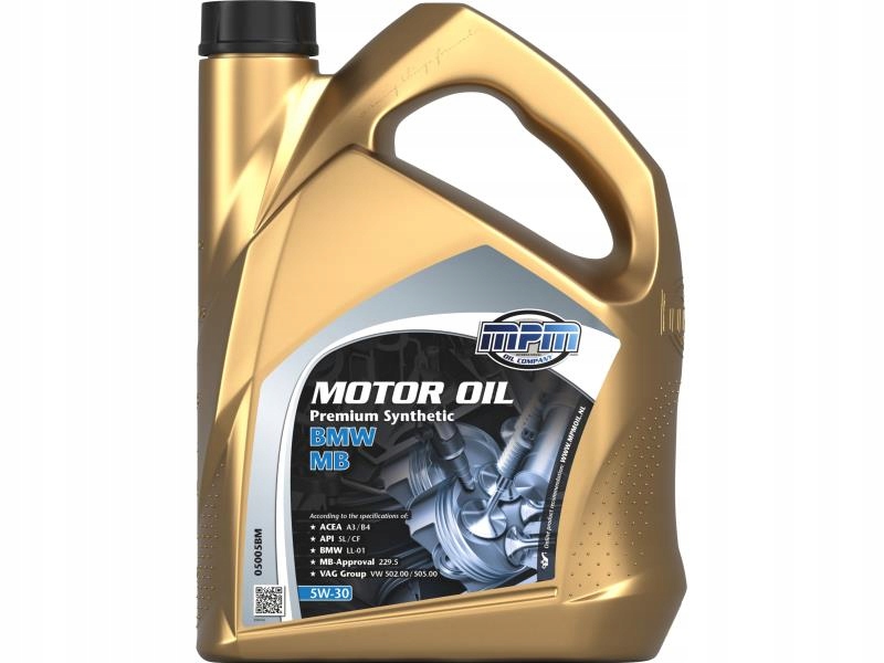 

Olej Mpm 5W30 5L Acea A3/B4 Api Sl/cf Bmw LL-01