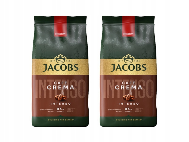 Kawa ziarnista Jacobs Crema Intenso 2 x 1 kg