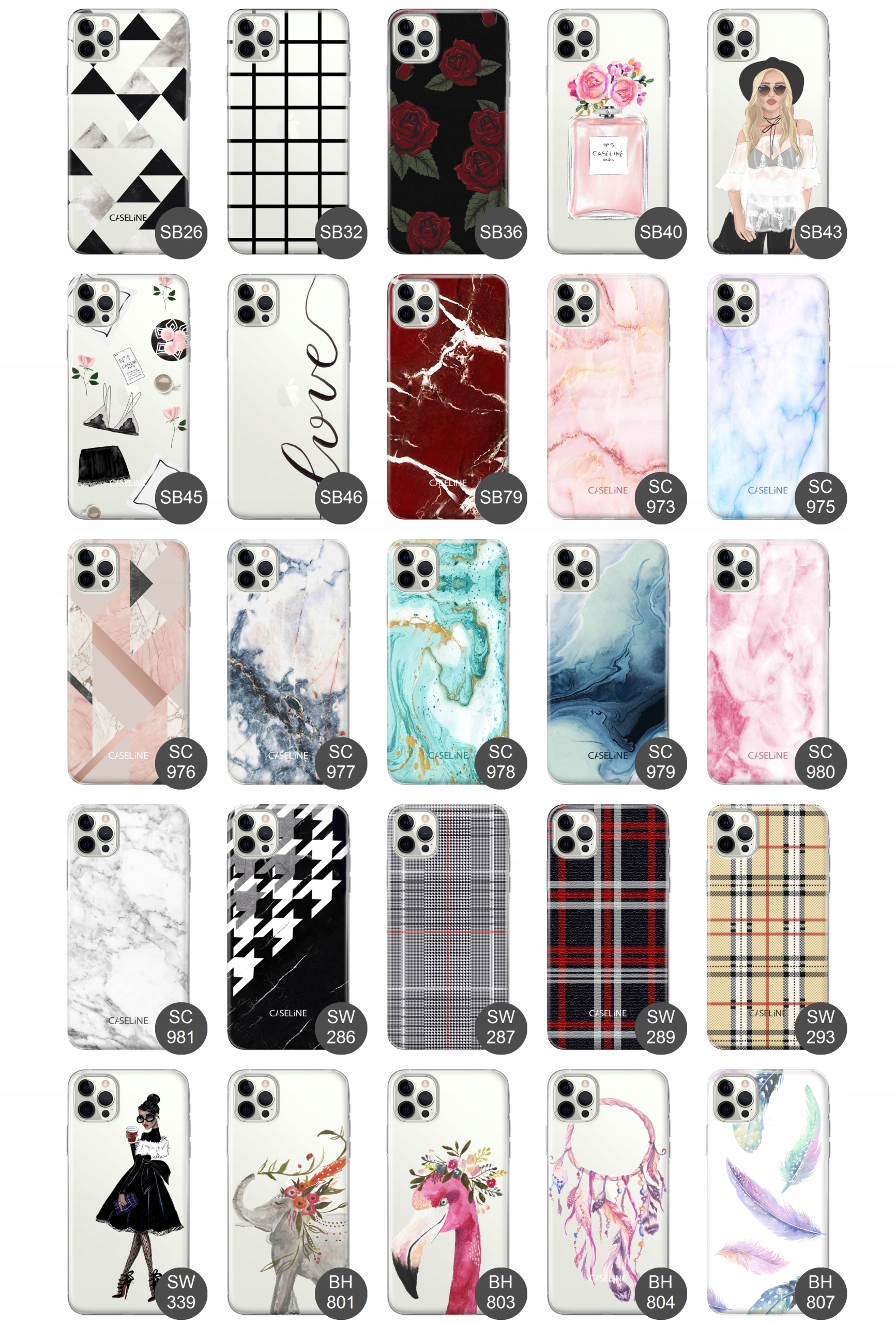 Etui do iPhone 12 Pro guma wzory