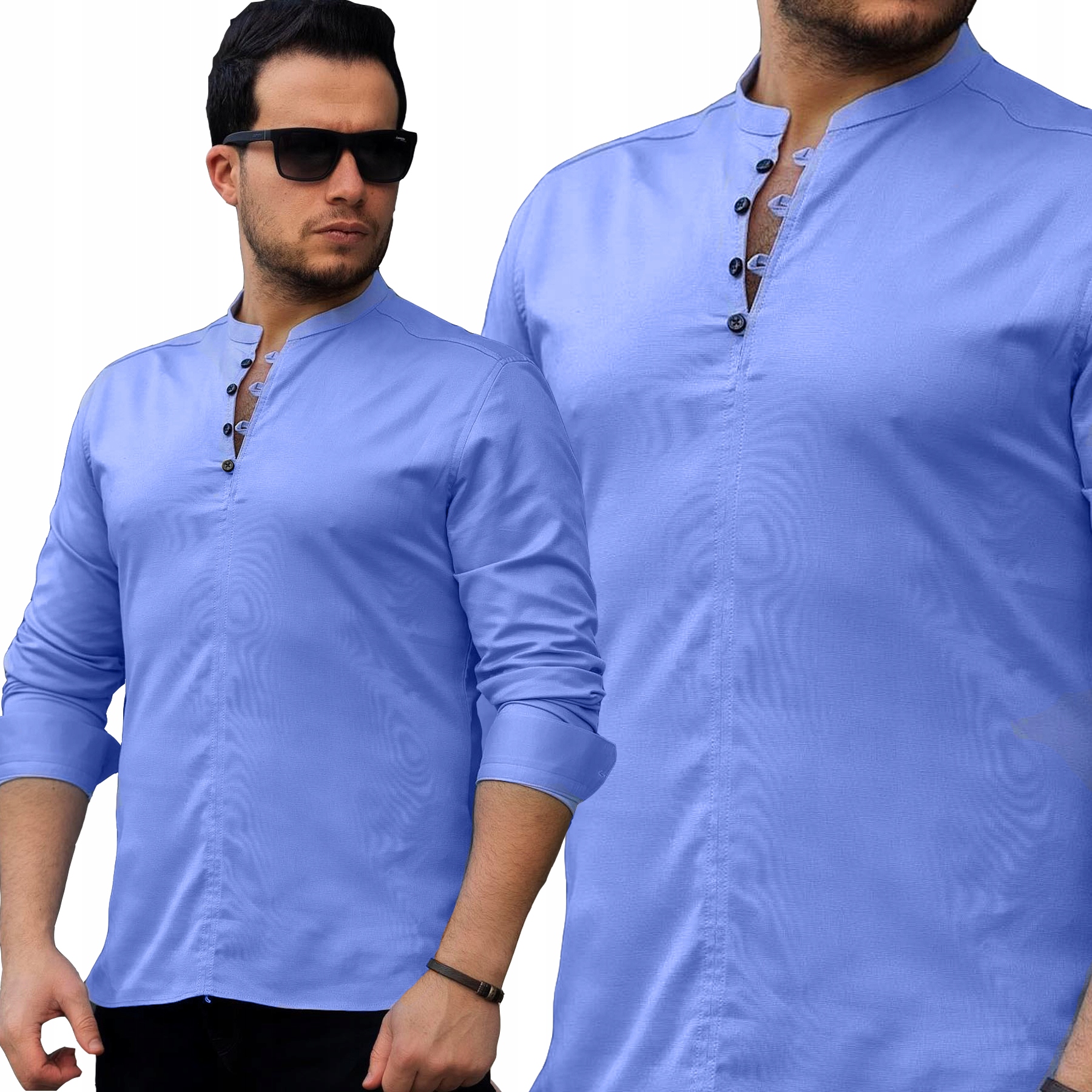 Pánská Košile Casual Se Stojáčkem Denní Hladká Novinka