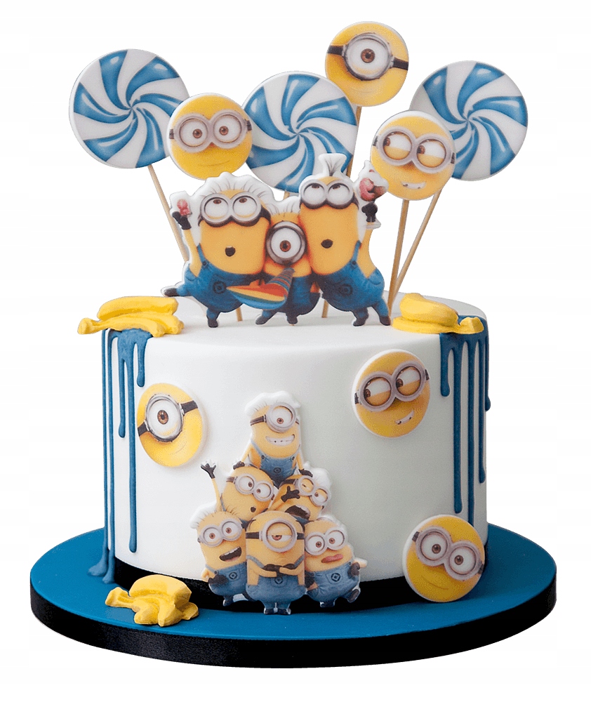 Levně Sada dekorací na dort Mimoni 14 El. 2D