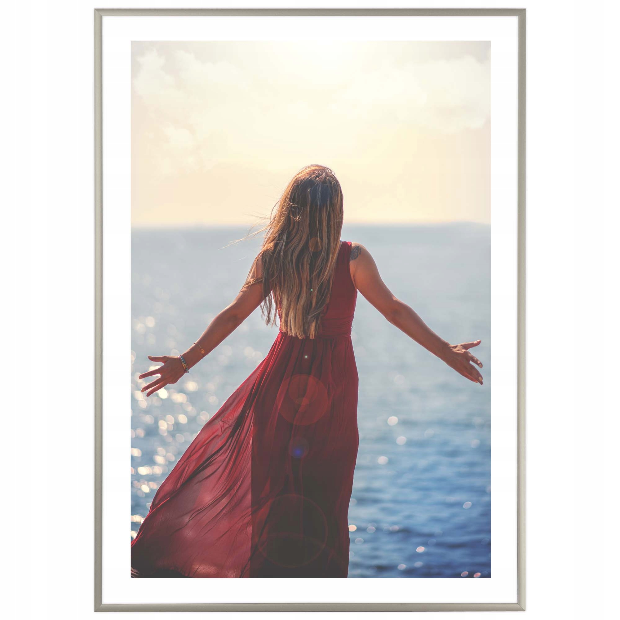 

Ramka Aluminiowa Rama Plexi Fotoramka Srebr 50x70