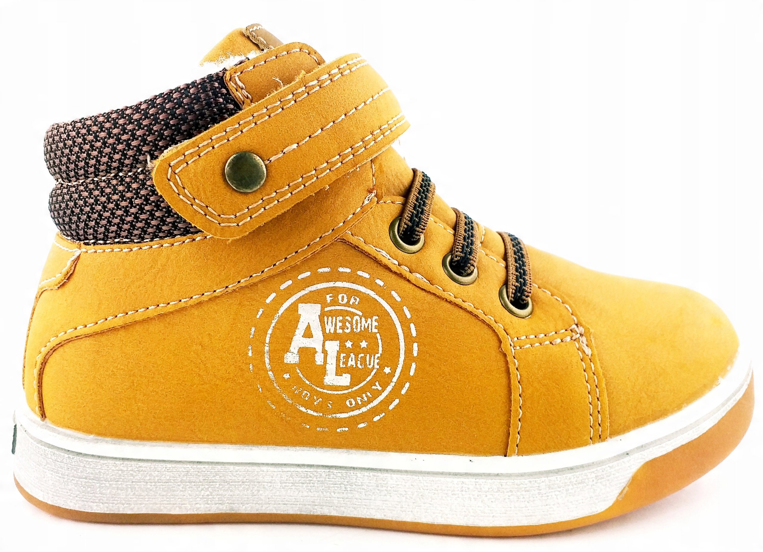 

American Club Buty Zimowe Ocieplane Suwak Rzep 29