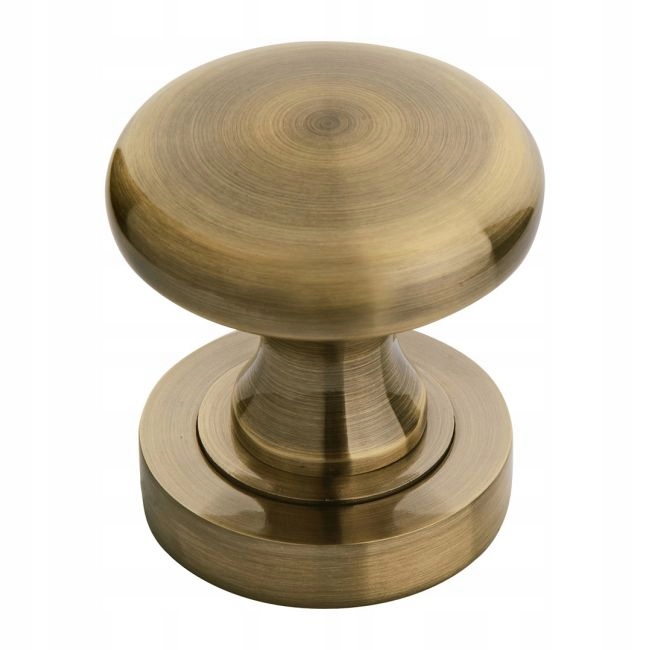 Dveřní knoflík kulatý na rozetě, patina
