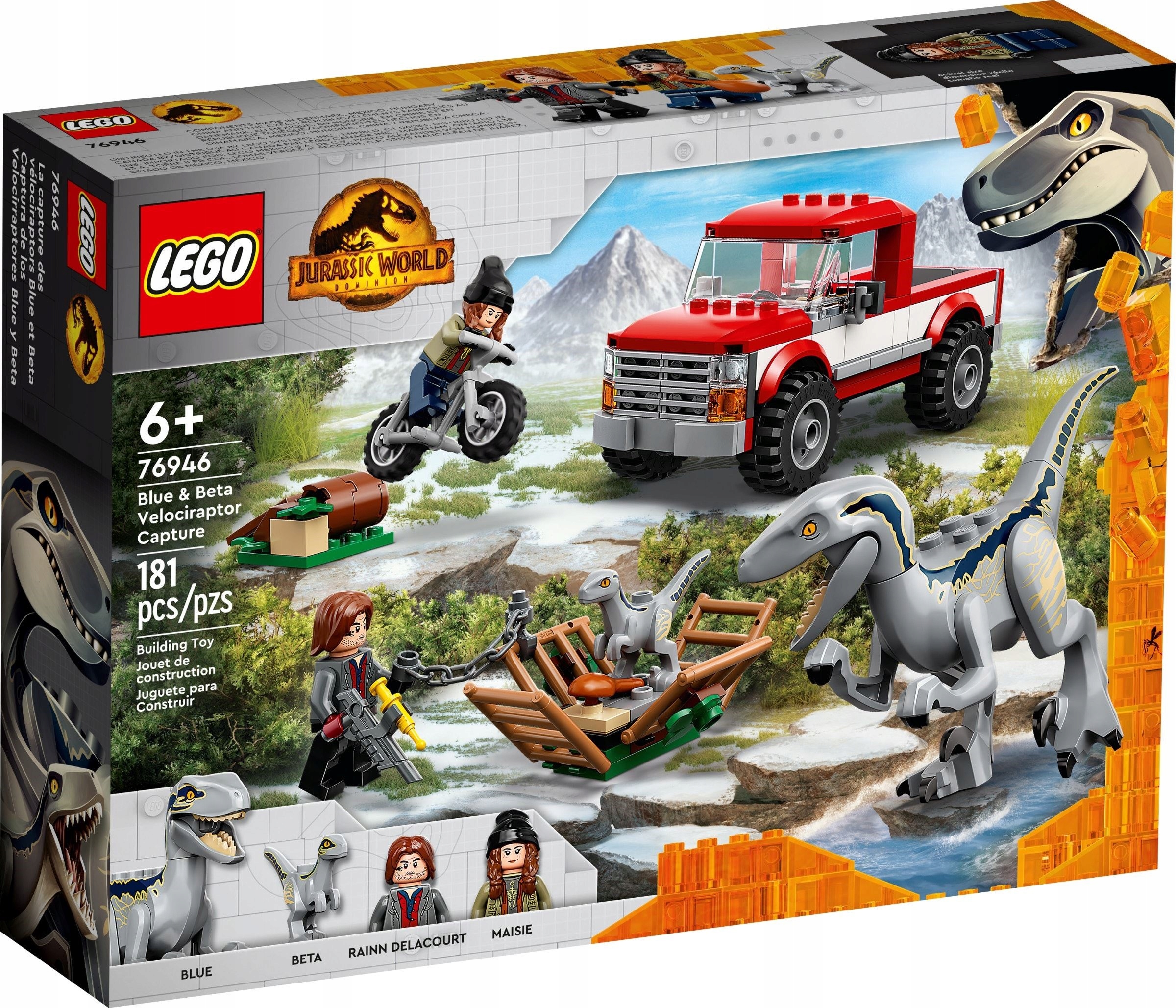 

Lego Dinozaury 76946 Welociraptory Truck Motor