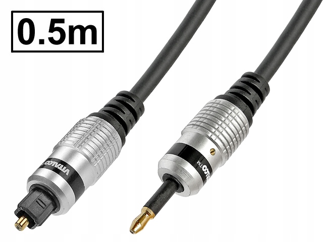 

Kabel S/pdif TOSLINK-miniTOSLINK Hq Vitalco 0.5m