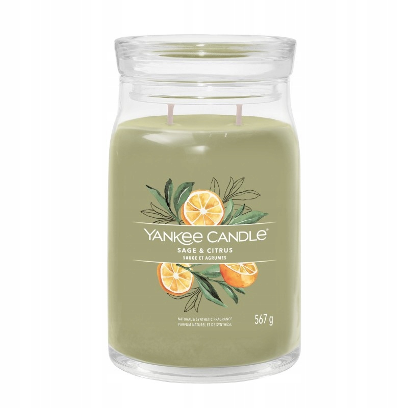 Velká svíčka Signature Sage & Citrus Yankee Candle