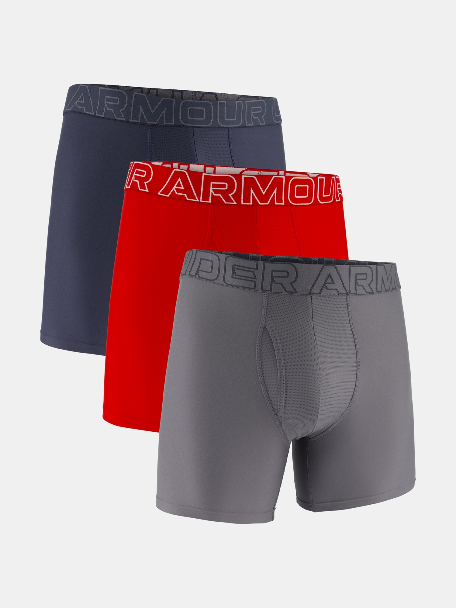 Under Armour Pánské boxerky Ua Performance Tech Print 6in 1pk