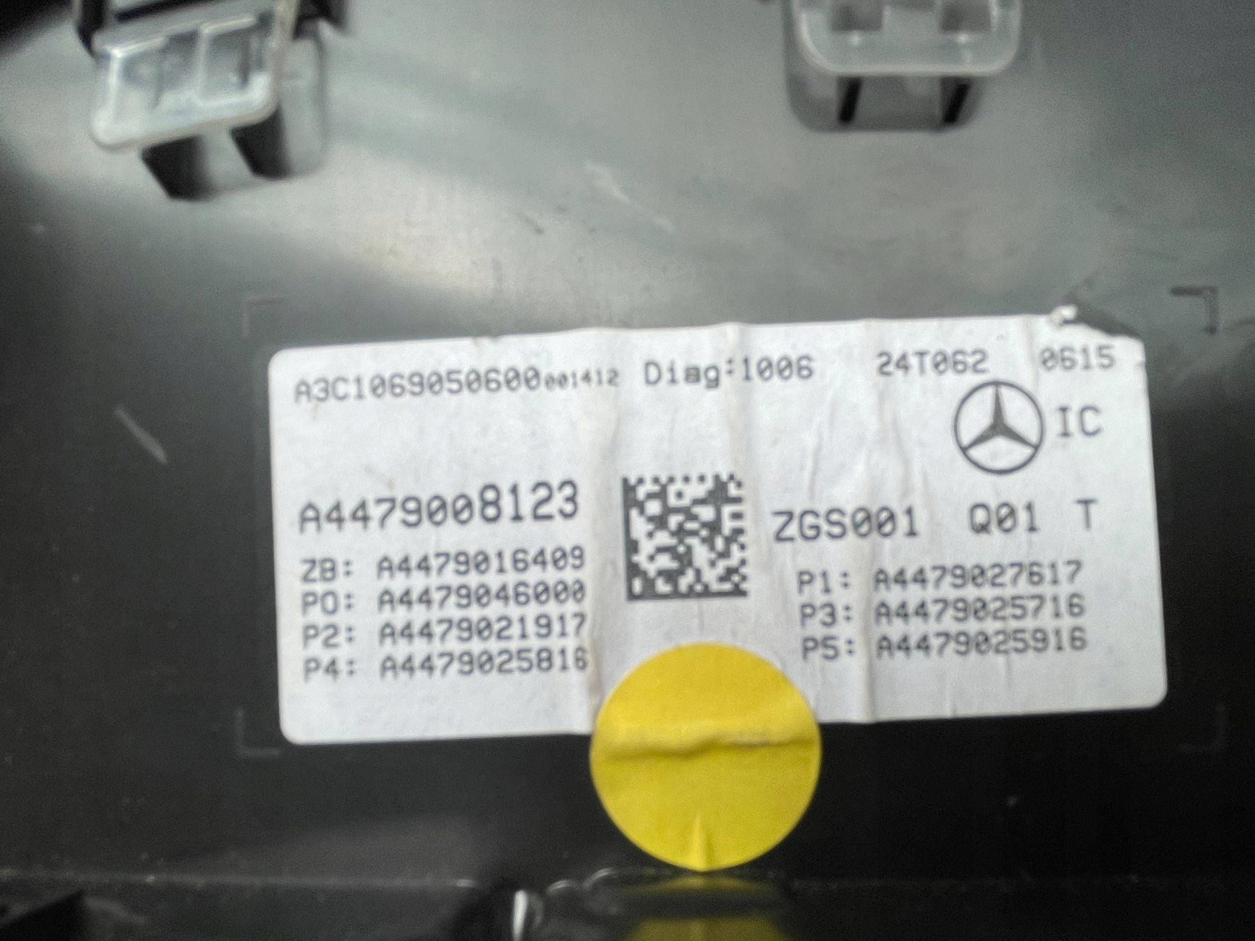 MERCEDES BENZ dials clock PREDKOSCIOMIERZ A44790008123 !J