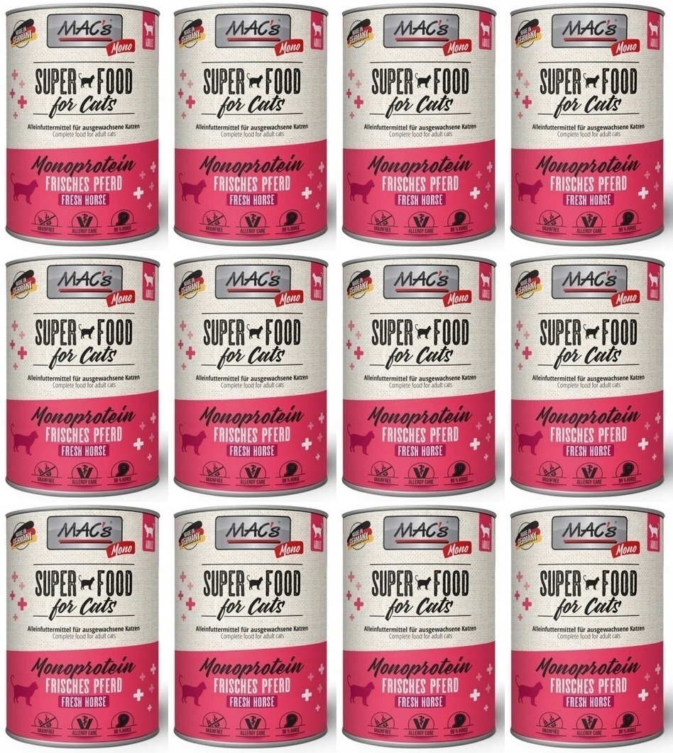 Levně MAC's Cat Monoprotein Konina 12 x 400 g