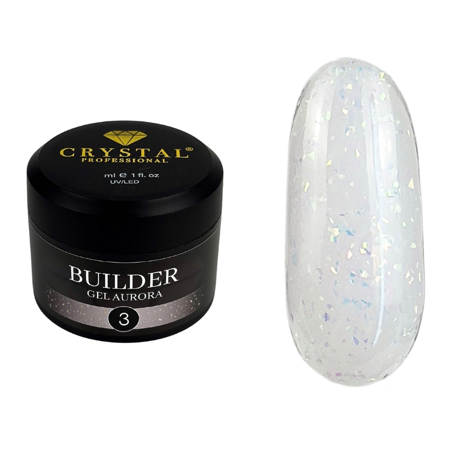 Żel budujący do paznokci Builder Gel Aurora #3 Hema TPOFree CrystalPro