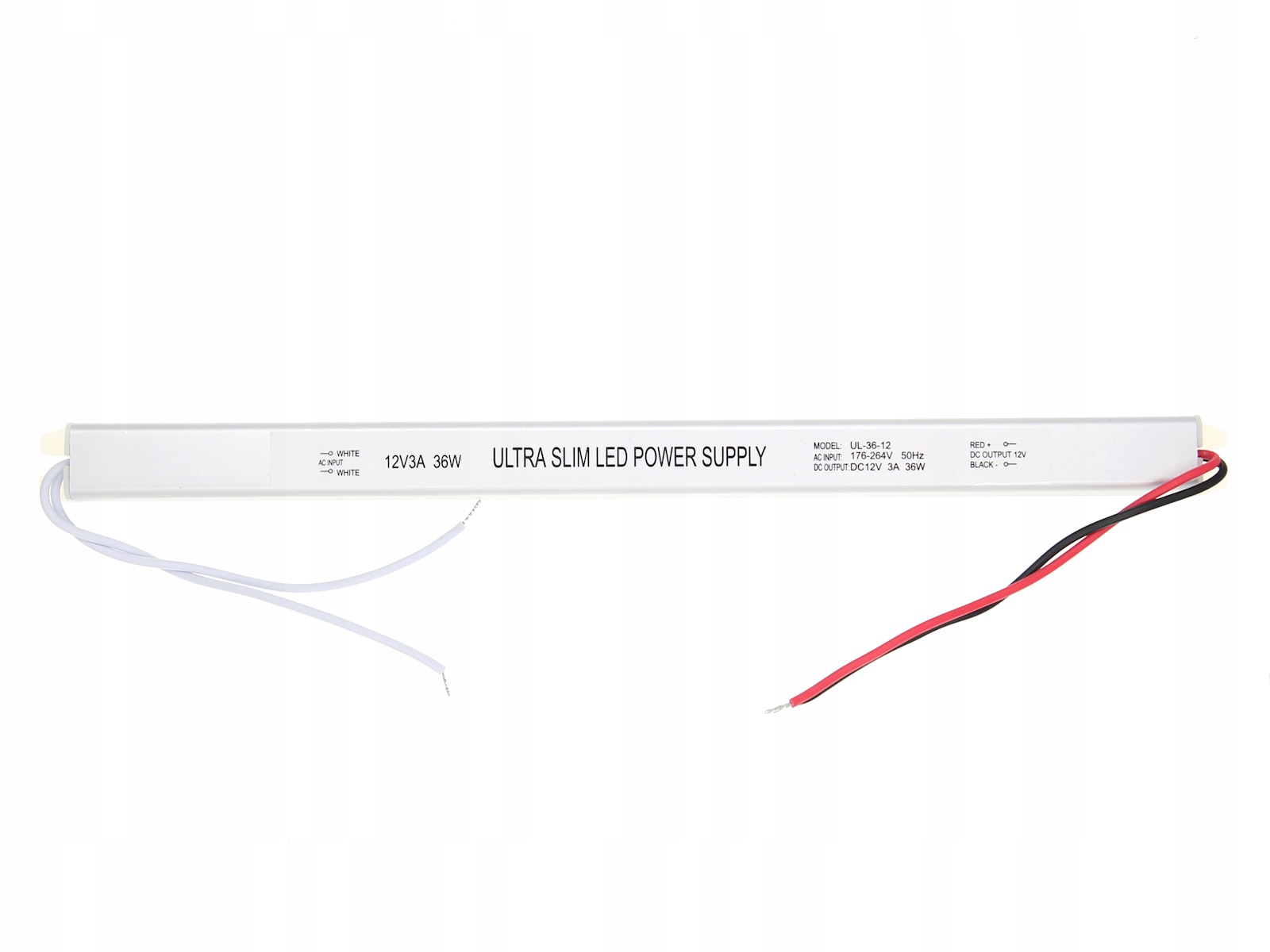 ZASILACZ LED 12V 36W 3A Do Taśm MONO RGB ULTRA SLIM WĄSKI Typ zasilacz