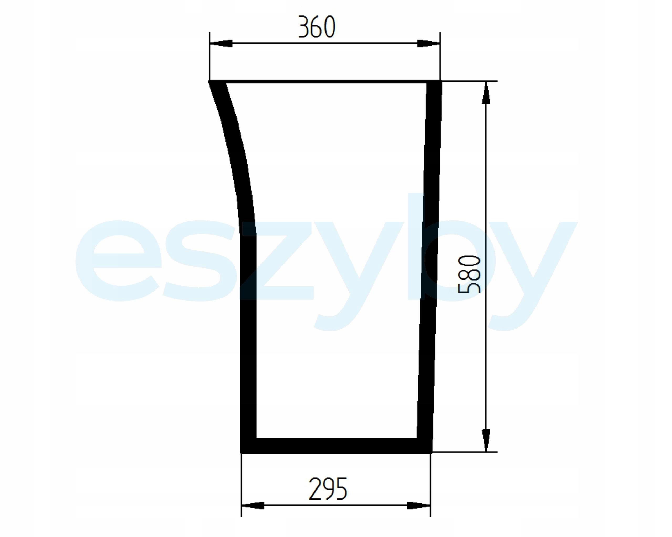 sklo Kubota M5040 M6040 M6060 přední spodní levé