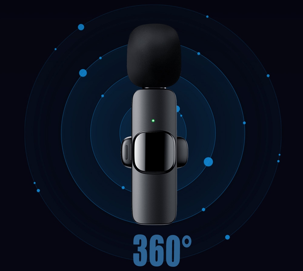 2X Mikrofon krawatowy bezprzewodowy do IPHONE IOS Model K1