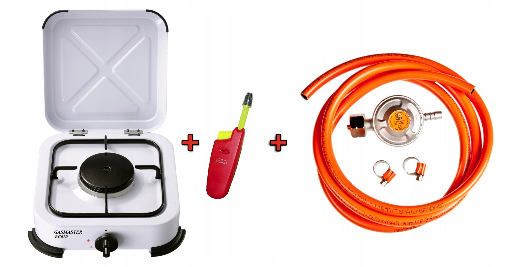 Kuchenka przenośna Gasmaster BG-01R wąż reduktor