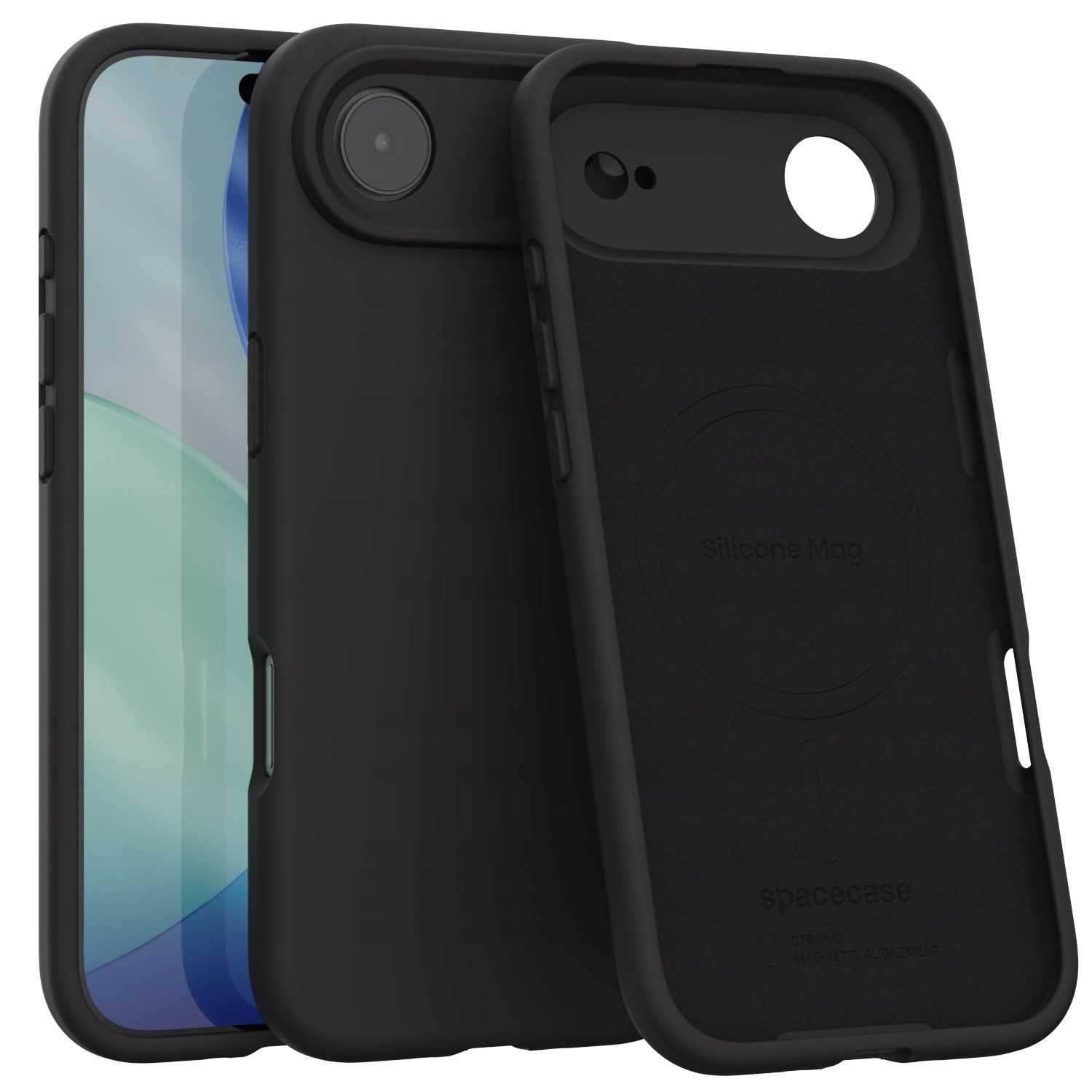 Spacecase Silicone Mag iPhone 17 Air černý