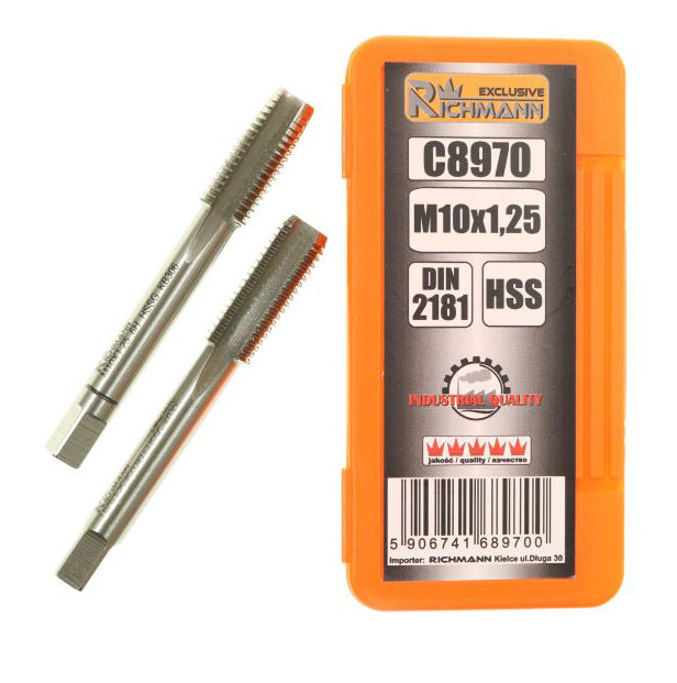 

Gwintowniki Drobnozwojowe M10x1,25 Hssg C8970