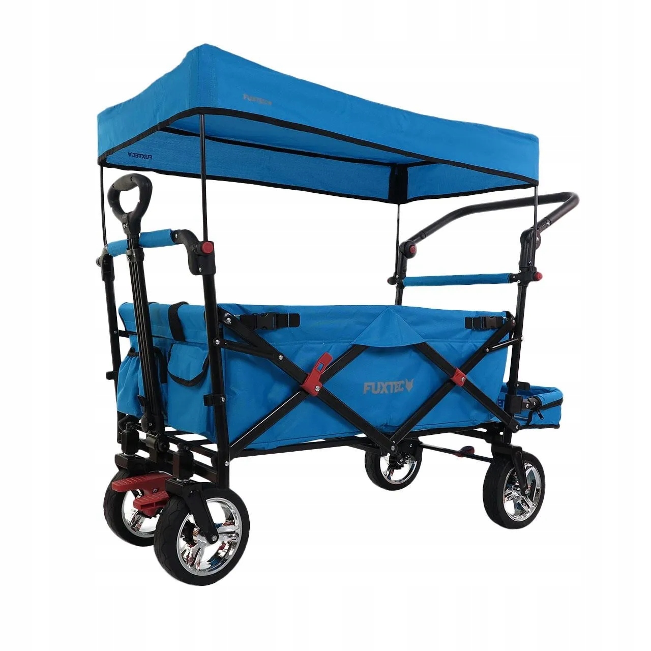 Wózek transportowy składany CT800 turkusowy 2W1