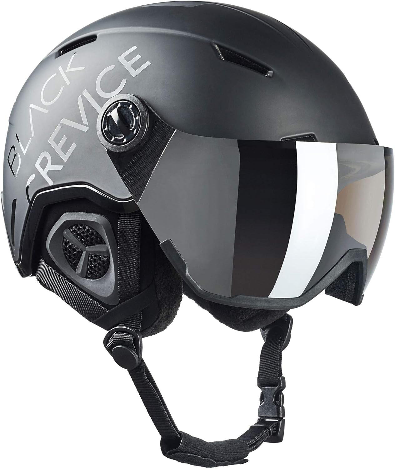 Lyžařská přilba Black Crevice Vail With Visor Matt Black L 58-61 cm