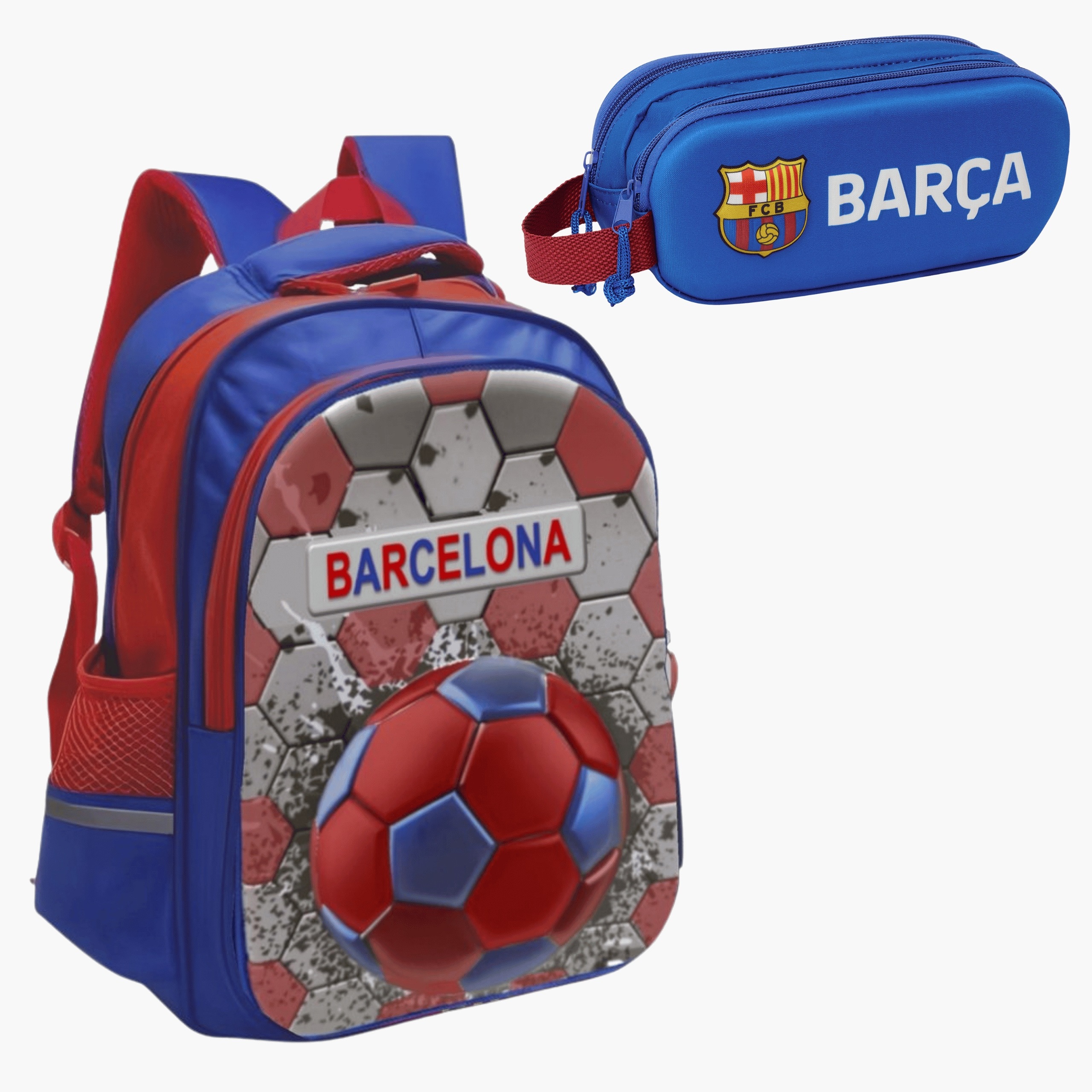 Batoh a penály velký set pro fanouška Fc Barcelona pro fanouška chlapce