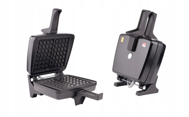 Gofrownica Dezal 301.5.1N czarna 1300 W 2 gofry Polska Mocna Nowy Model