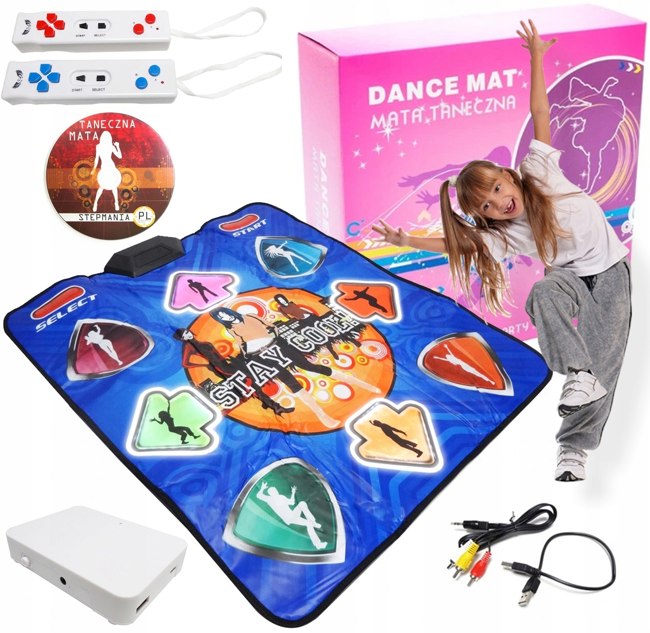 Tanečná podložka pre deti Bezdrôtová Spoločenská Hra 32 bitov Usb pre Tv