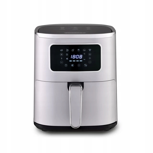 Frytkownica Beztłuszczowa Airfryer Frytownica Duża 5L 1450W Mocna Led