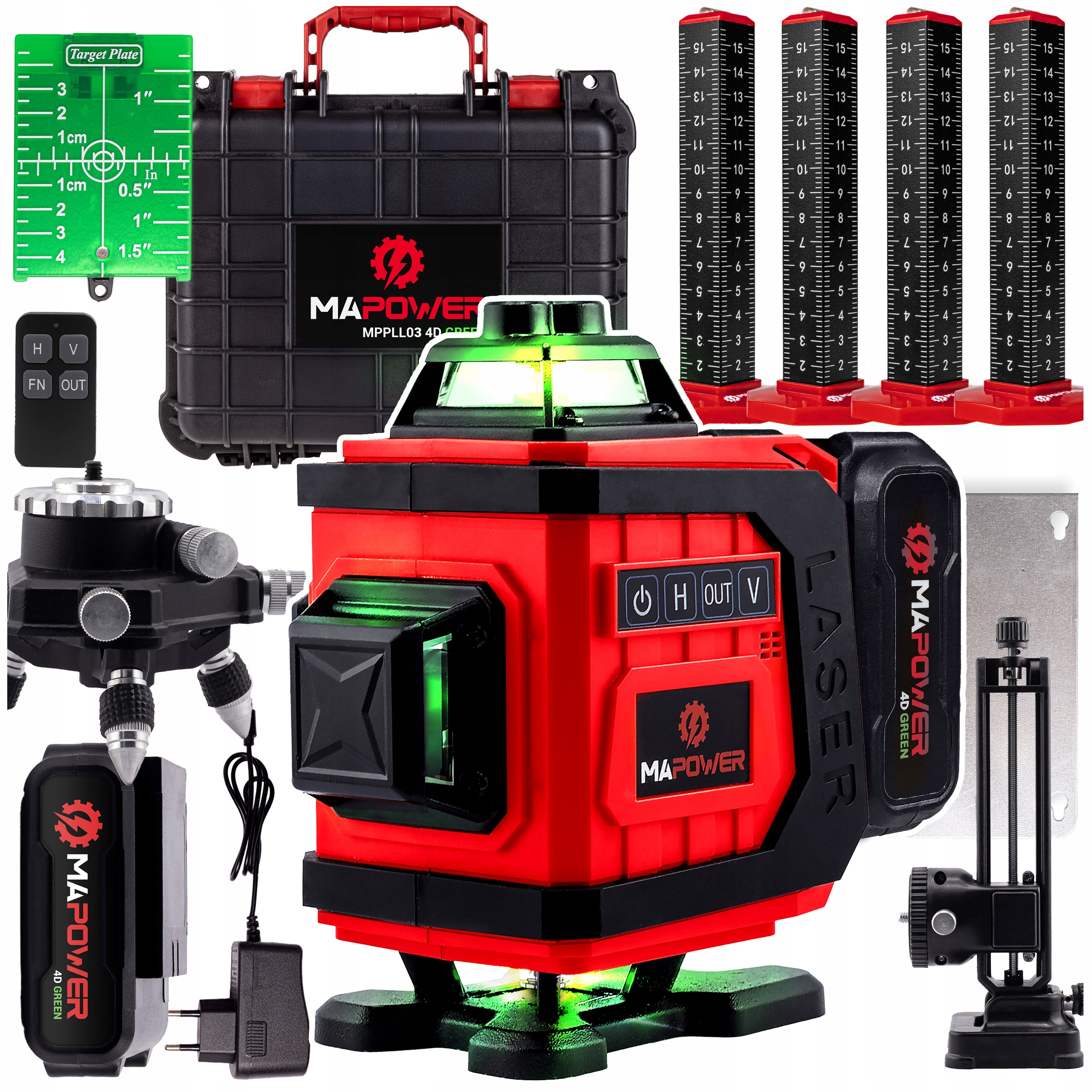 Laserová Vodováha, Křížový Laser, Elektronický Kompenzátor Značka 4KS