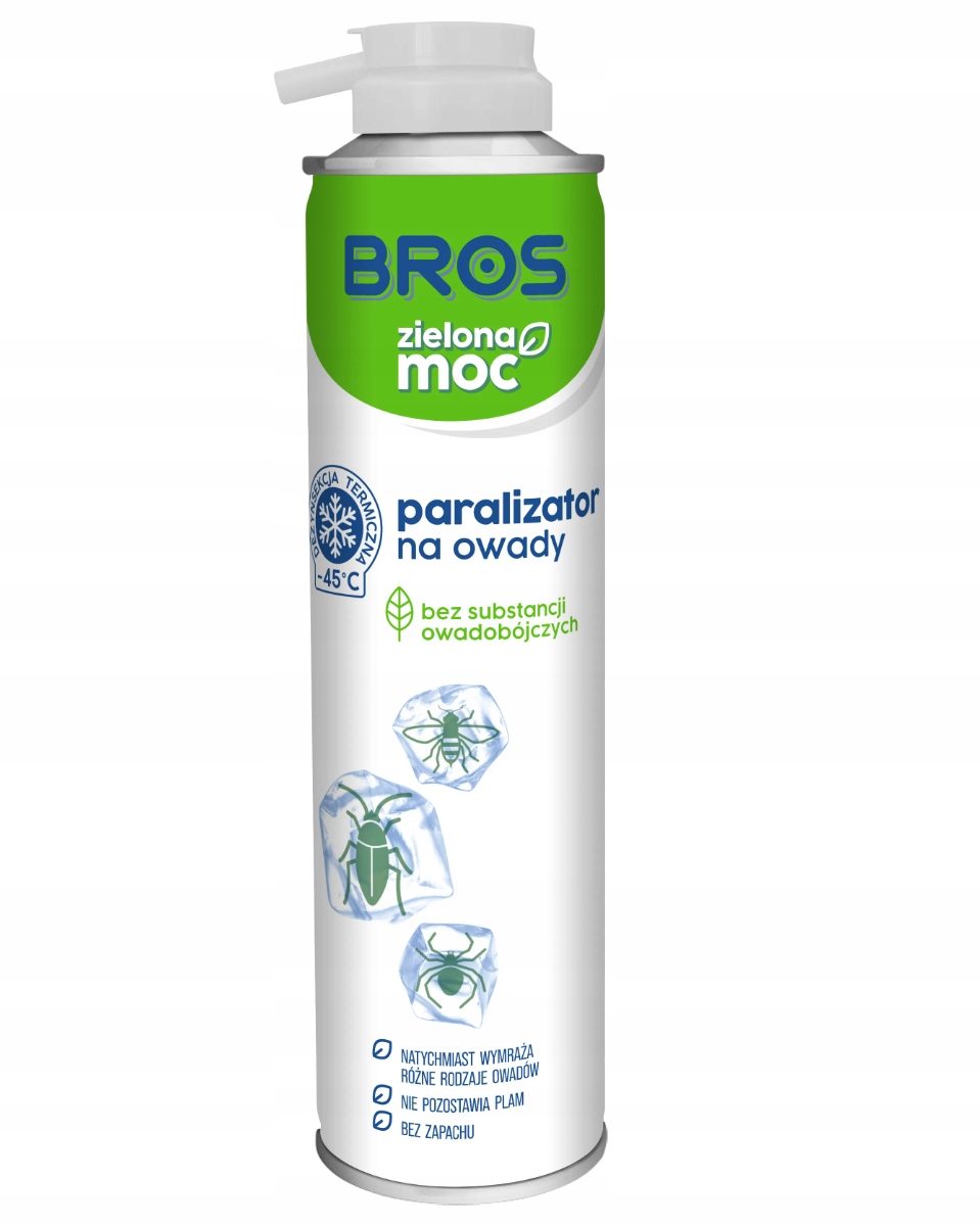 4x PARALIZATOR ZAMRAŻACZ NA PAJĄKI MUCHY OSY BROS Stan opakowania oryginalne