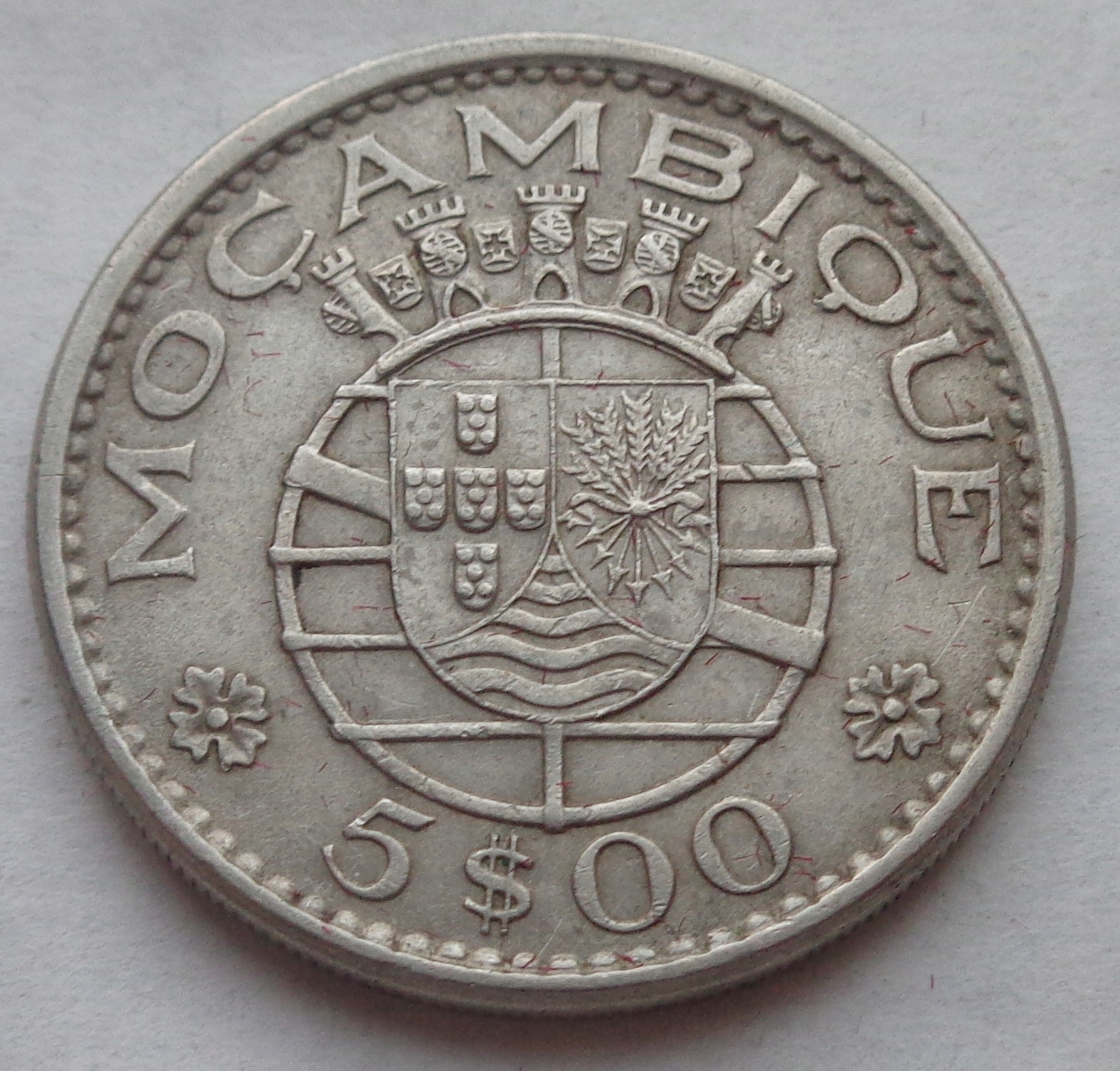 MOZAMBIK - PORTUGALIA - 5 escudo - 1973