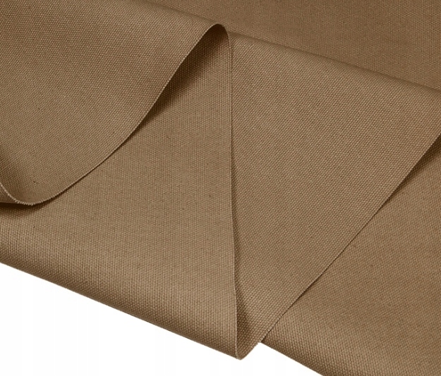 Brezent Bavlna Canvas Tmavě Béžová