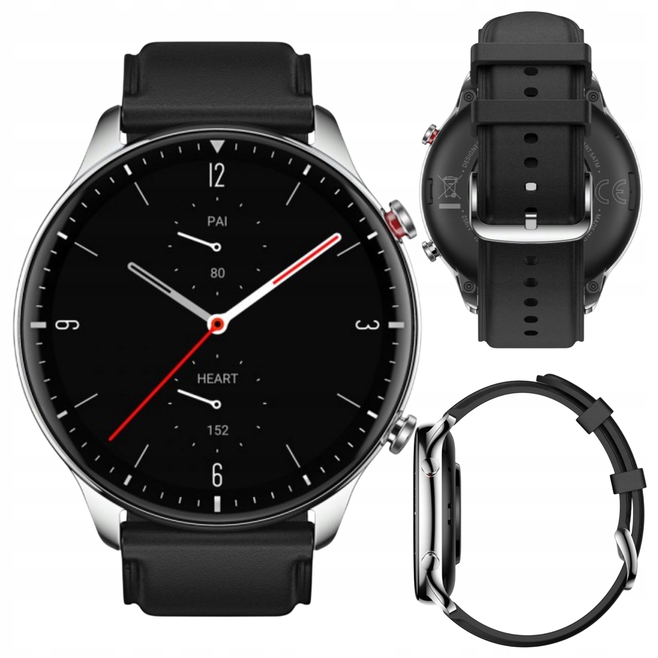 Smartwatch Zegarek Amazfit Gtr 2 Czarny Klasyczny Bluetooth Amoled 470mAh