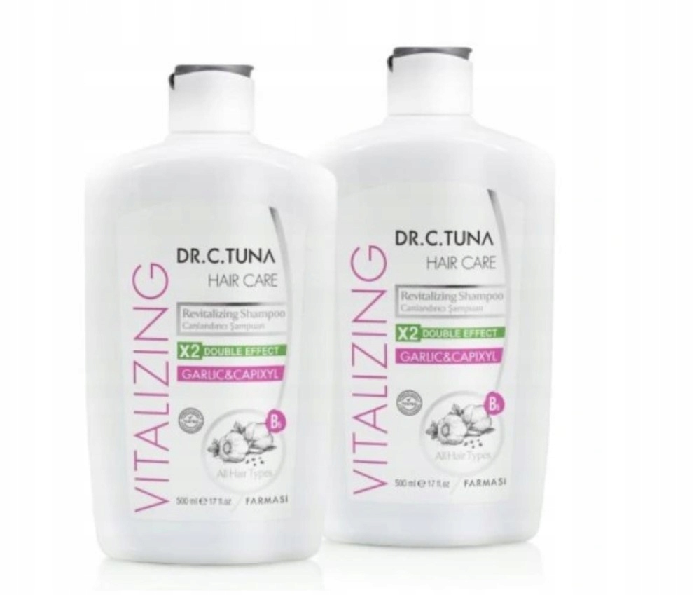 Farmasi Dr.C. Tuna Vitalizing šampony na vlasy česnek capixyl 2 x 500 ml