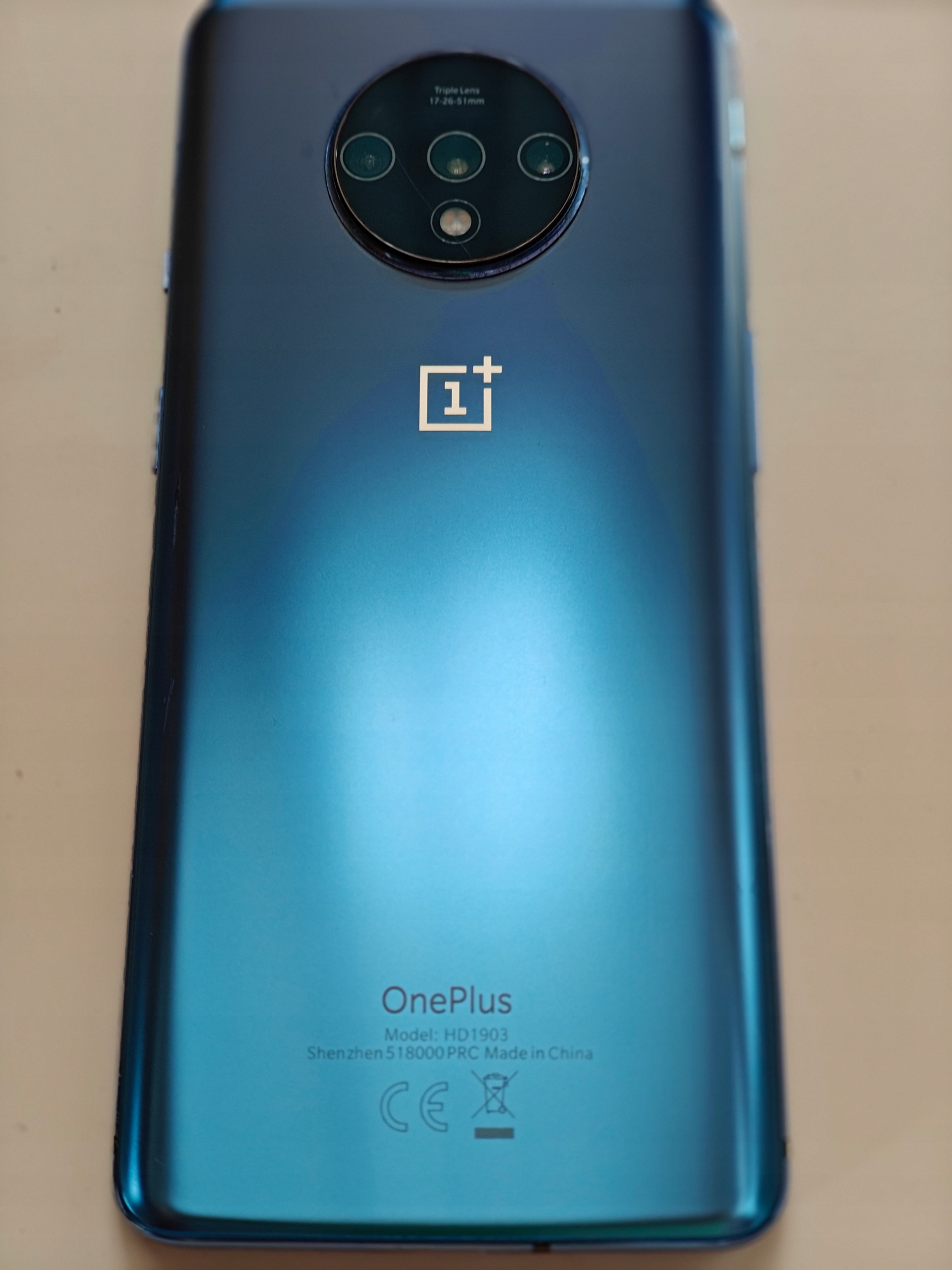 OnePlus 7T 青 128GB/8GB 本体 OnePlus 7T | 128 GB | Dual-SIM | Glacier Blue | 530 zł
