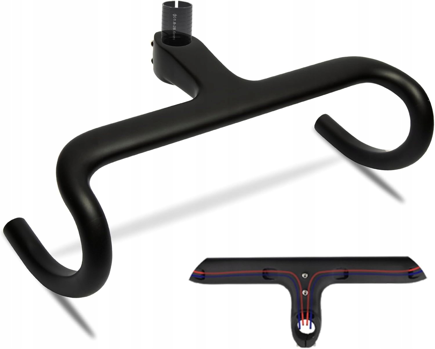 Rxl Sl Lehká Volant Aero Bars Carbon 440 MM 31.8 MM Černá Matná