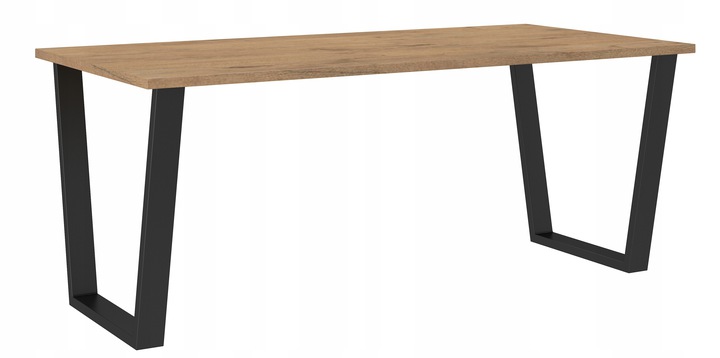 Stół loftowy do jadalni CEZAR 185 x 67 DĄB ARTISAN Głębokość mebla 67 cm