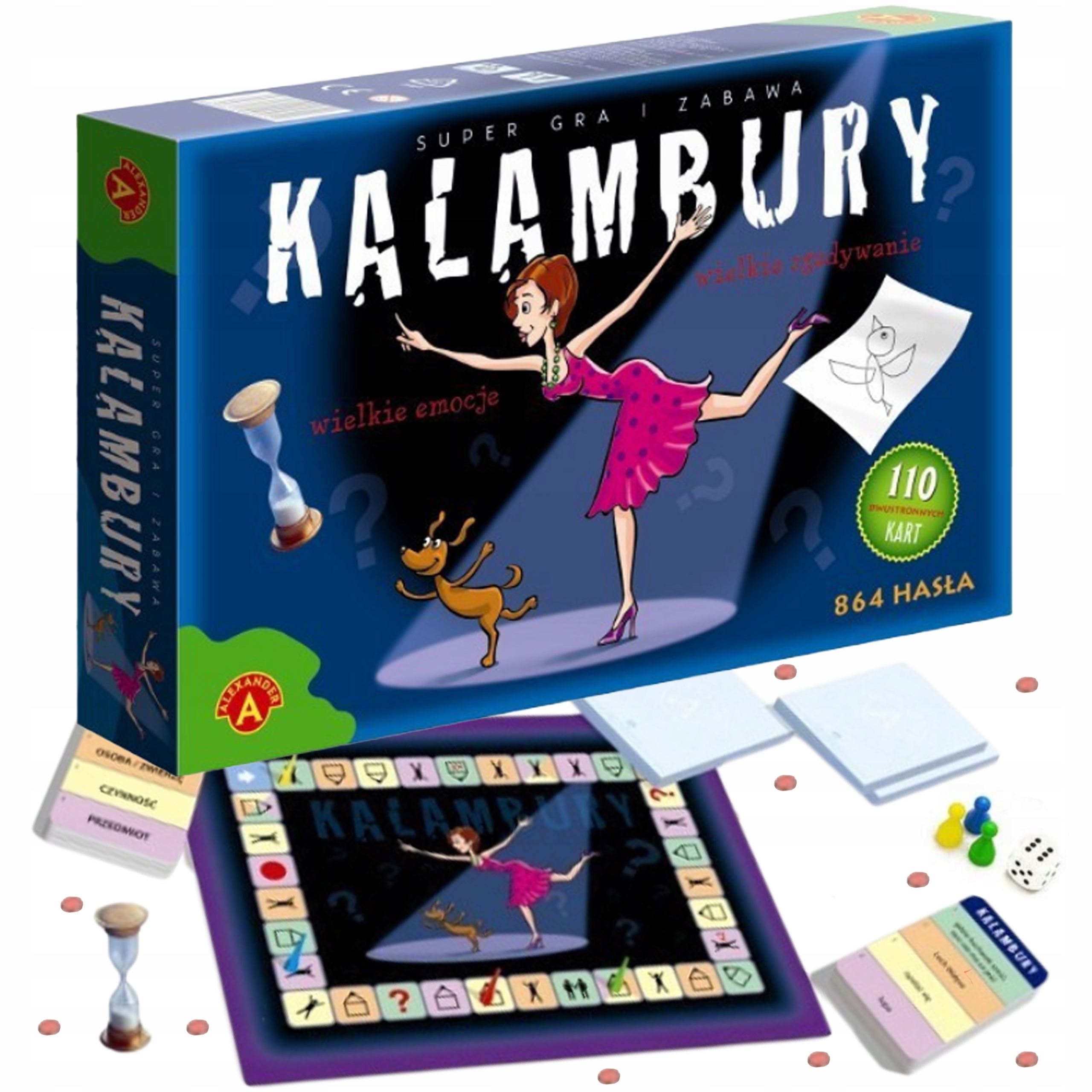 Gra dla Dzieci Planszowa Rodzinna Kalambury Zabawa Na Imprezę Dziecięcą